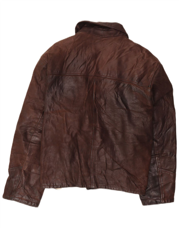 Veste Légendaire 1957 Veste en Cuir Homme UK 40 Large Marron