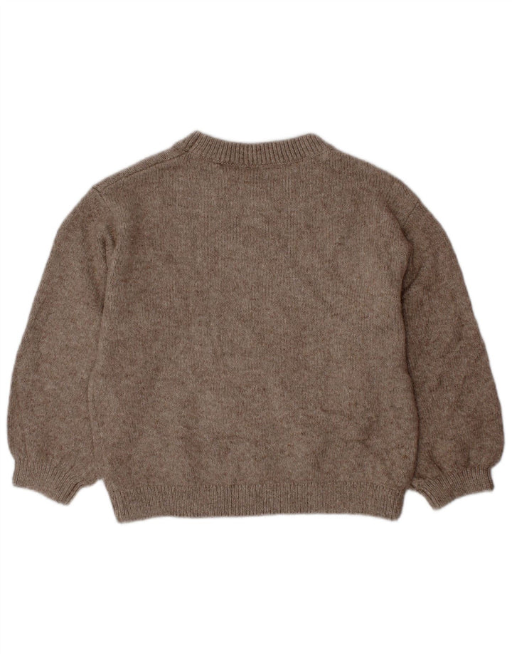 ZARA Pull à col rond pour fille 2-3 ans Gris