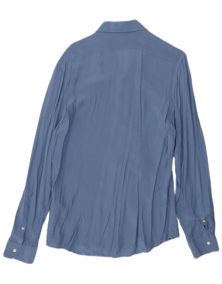 Reiss Chemise Slim Fit XL Bleu Viscose Homme
