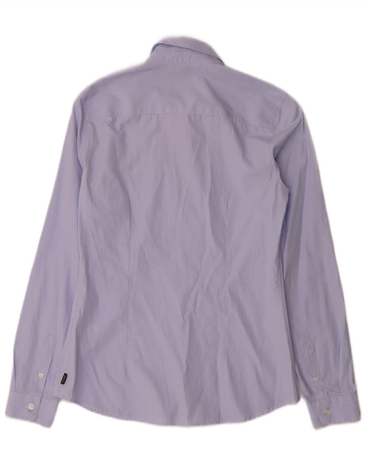 Musto Chemise Femme UK 8 Petit Coton Bleu à Rayures