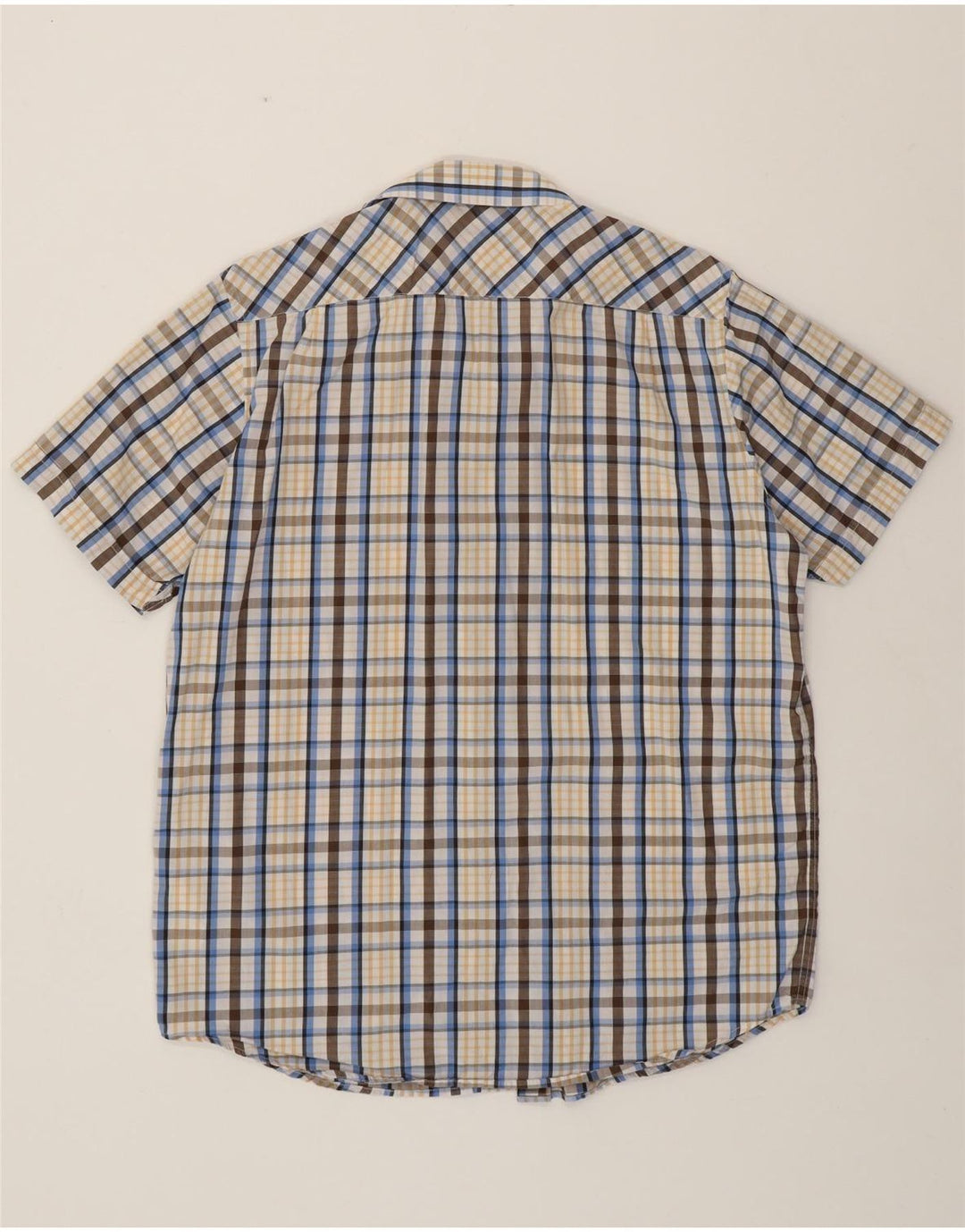 BEN SHERMAN Chemise à manches courtes pour homme en coton à grands carreaux multicolores