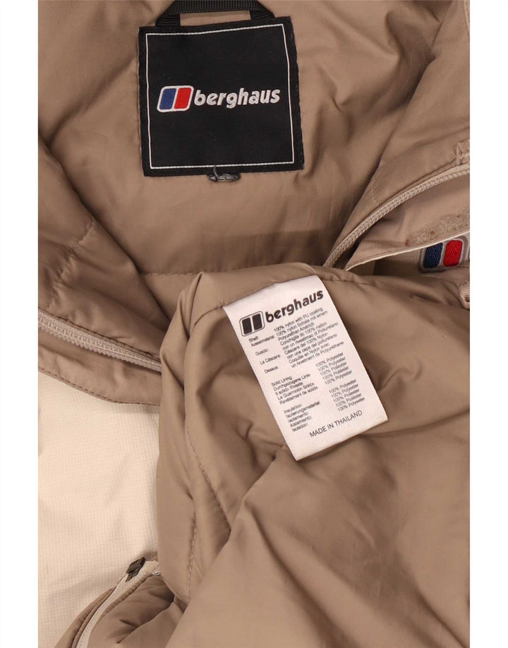 Berghaus Veste coupe-vent surdimensionnée pour femme UK 14 Beige moyen Colourblock