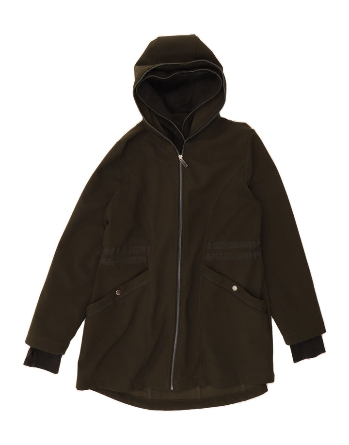 FRENCH CONNECTION Womens Hooded Parka Jacket UK 14 Large Khaki Vintage French Connection and Second-Hand French Connection from Messina Hembry 