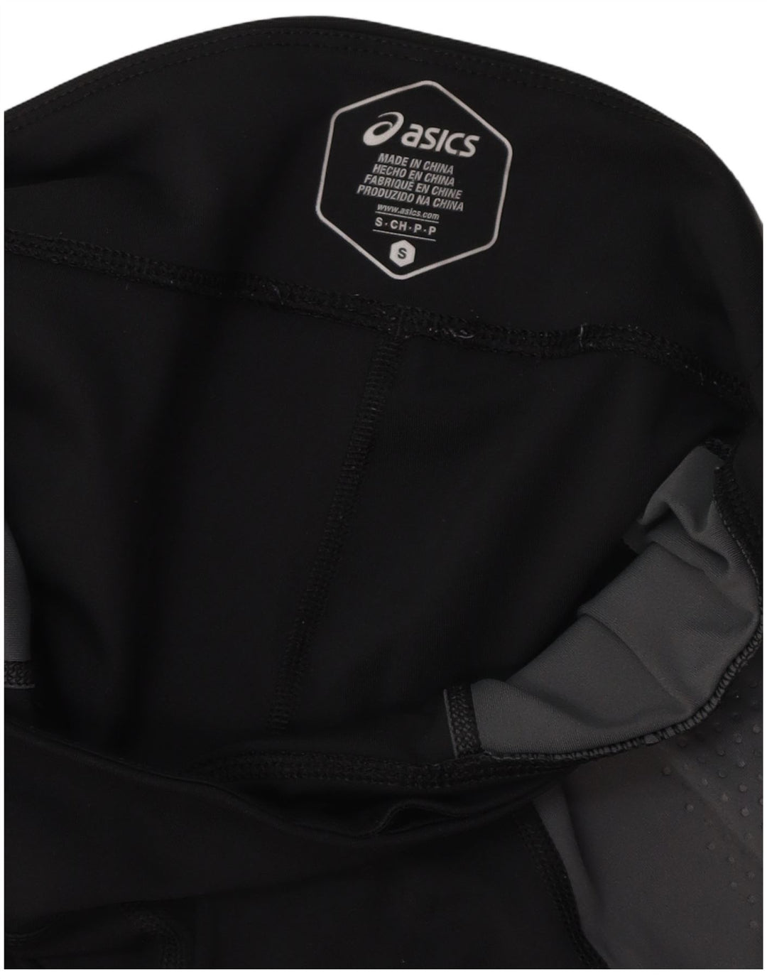 ASICS Leggings graphiques pour femmes UK 10 Small Grey Colourblock