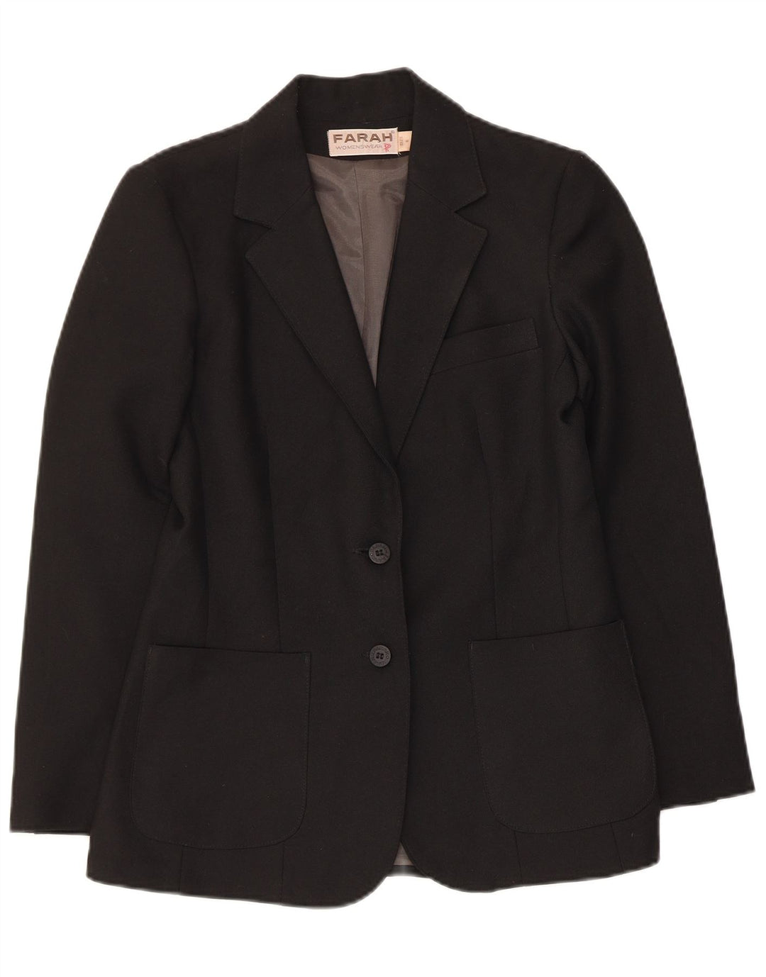 Farah Veste blazer à 2 boutons pour femme UK 6 XS Noir