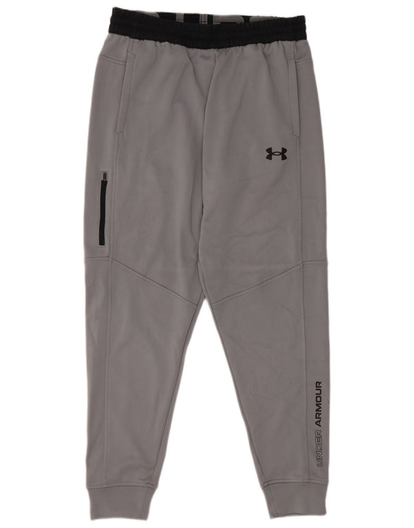Under Armour Pantalon de Survêtement Graphique Joggers Large Homme Gris Colorblock
