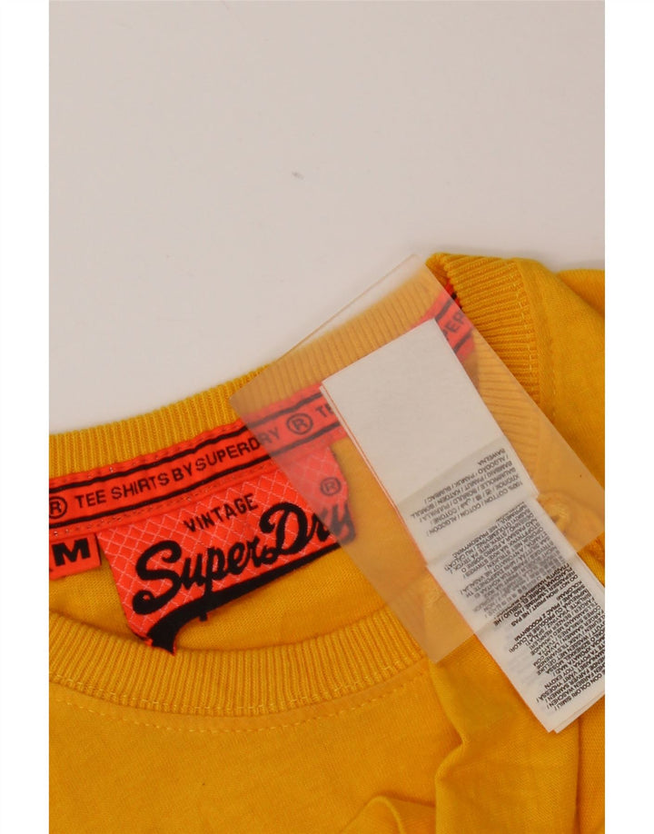 Superdry T-Shirt Graphique Homme Jaune Moyen Coton