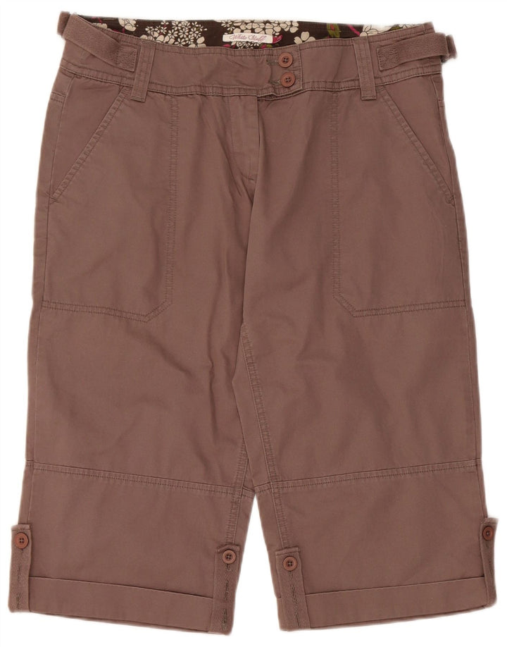Bermuda Chino White Stuff Femme UK 12 Medium W32 Coton Marron