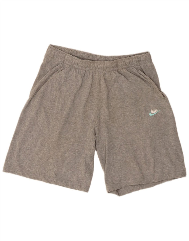 Nike Short de sport pour homme en coton moucheté gris Taille L