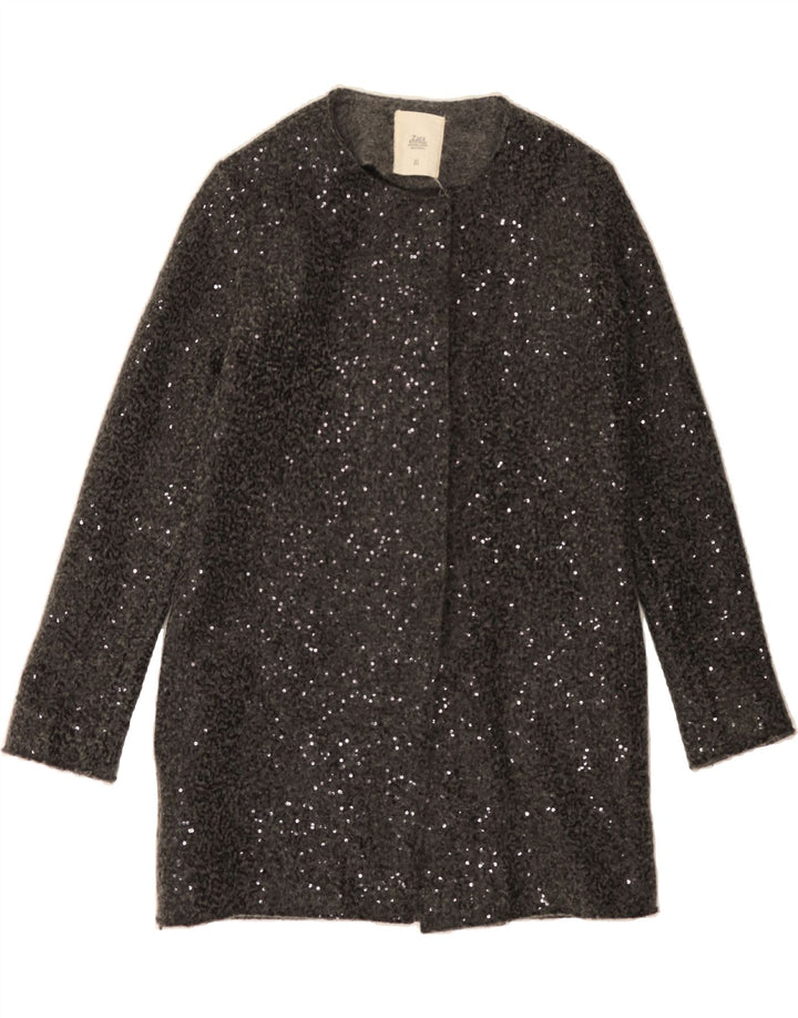 ZARA Womens Overcoat UK 12 Medium Grey Vintage Zara and Second-Hand Zara from Messina Hembry 