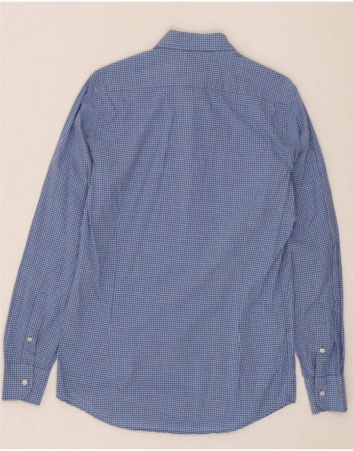 MASSIMO DUTTI Mens Shirt Small Blue Check Vintage Massimo Dutti and Second-Hand Massimo Dutti from Messina Hembry 