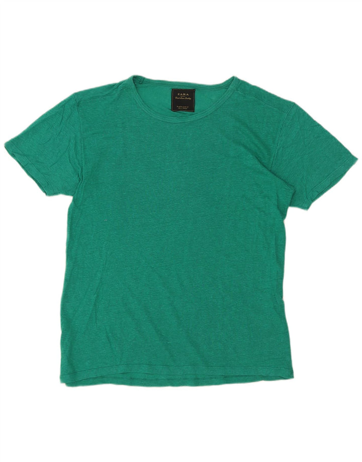 Zara T-Shirt Homme Haut Petit Vert