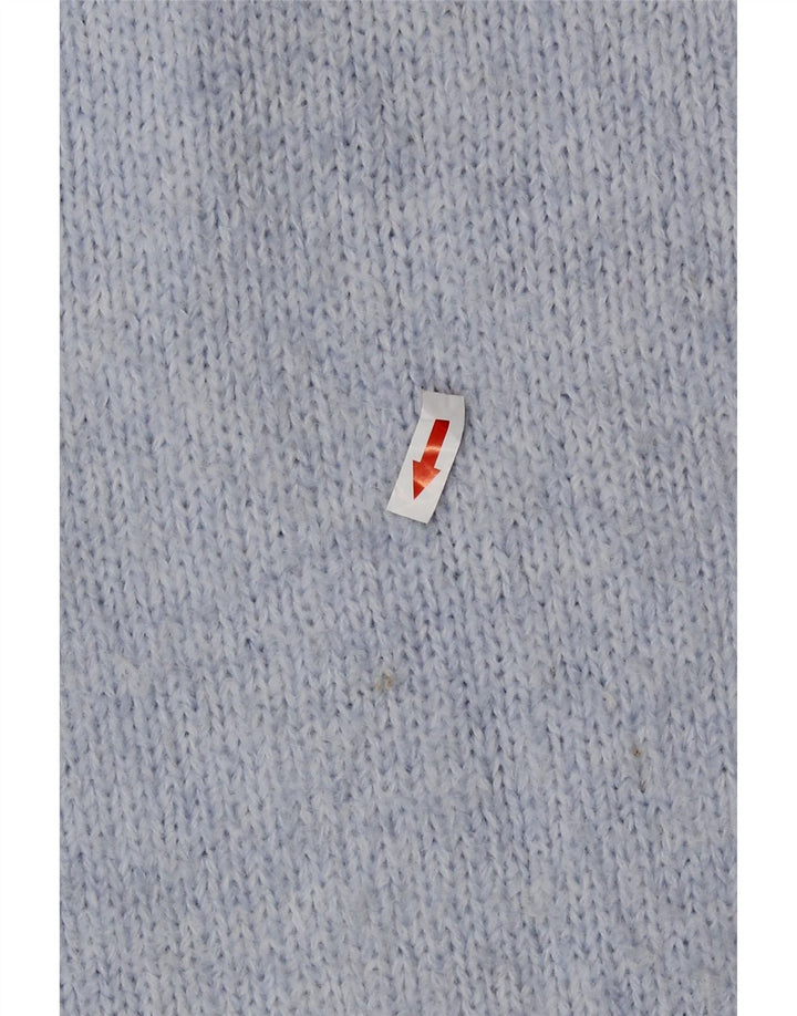 Zara Pull surdimensionné à col rond pour femme UK 16 Large Bleu