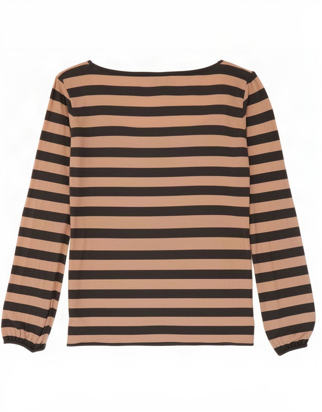 Massimo Dutti Haut à manches longues pour femme UK 10 Petite viscose rayée rose