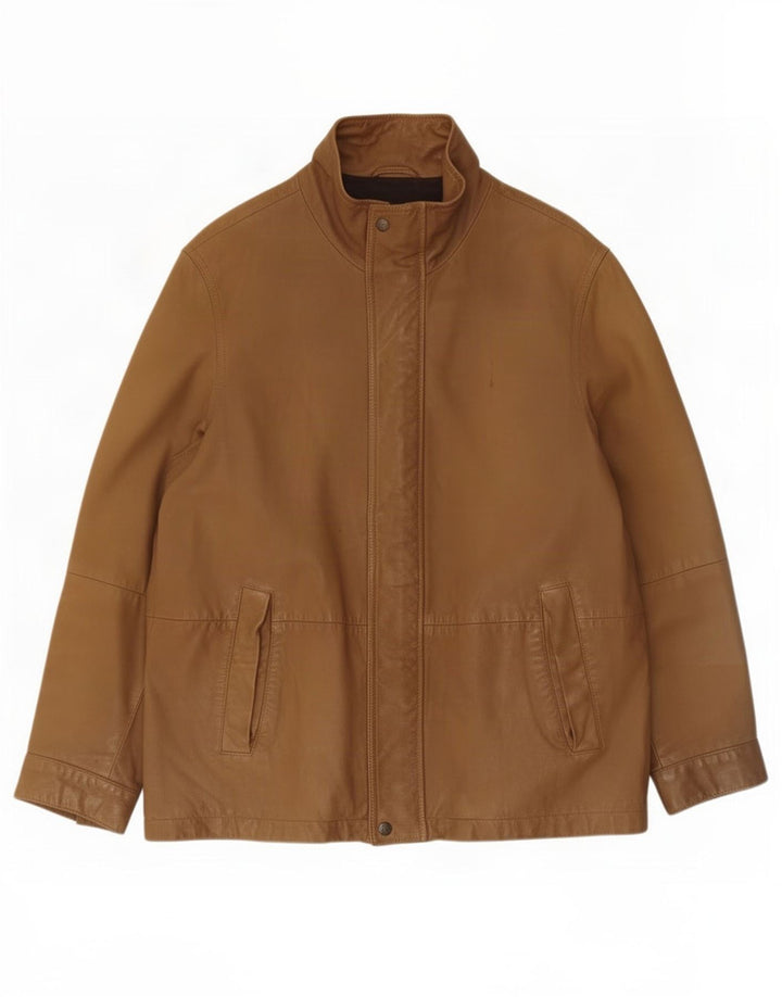 Timberland Veste en cuir pour homme UK 36 Petit Marron