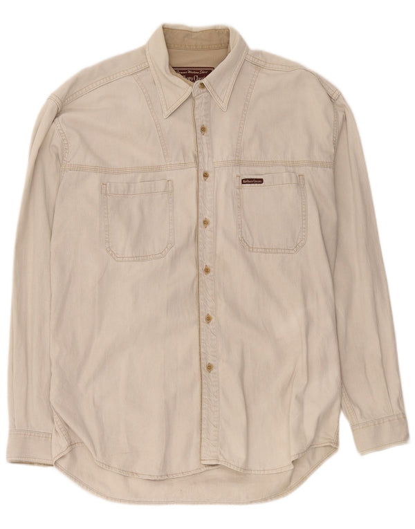 Marlboro Classics Chemise en Jean Homme Grand Coton Beige