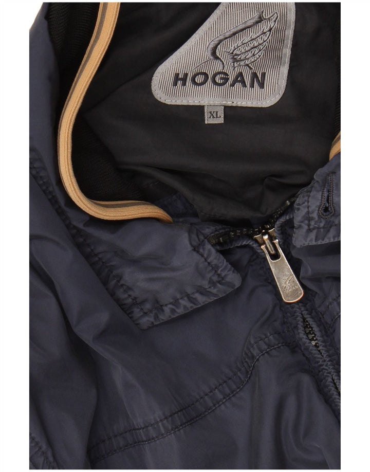 HOGAN Veste Bomber Homme UK 42 XL Bleu Marine