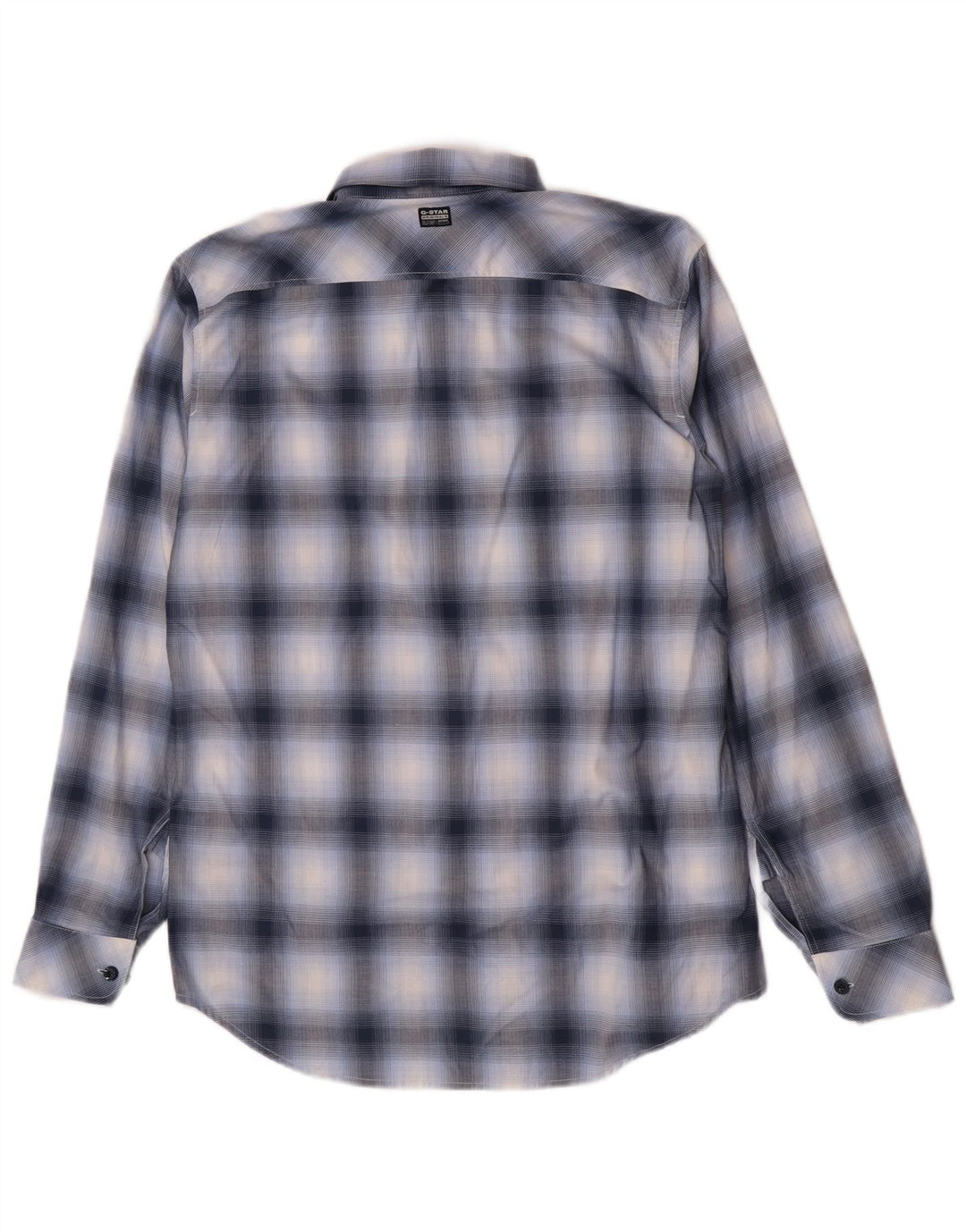 G-Star Chemise Slim Fit pour hommes en coton à carreaux bleus