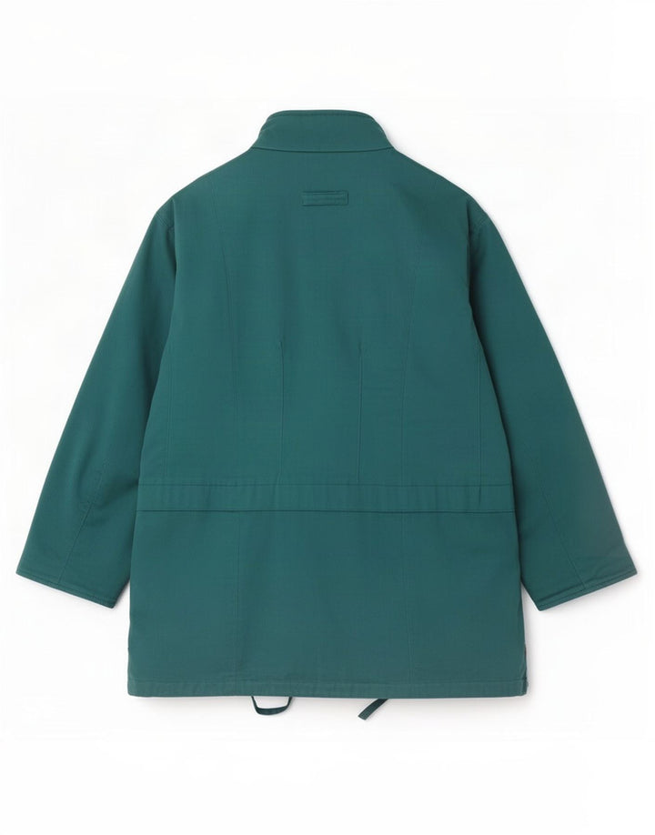 Veste Parka Femme Vintage IT 44 Grand Coton Turquoise