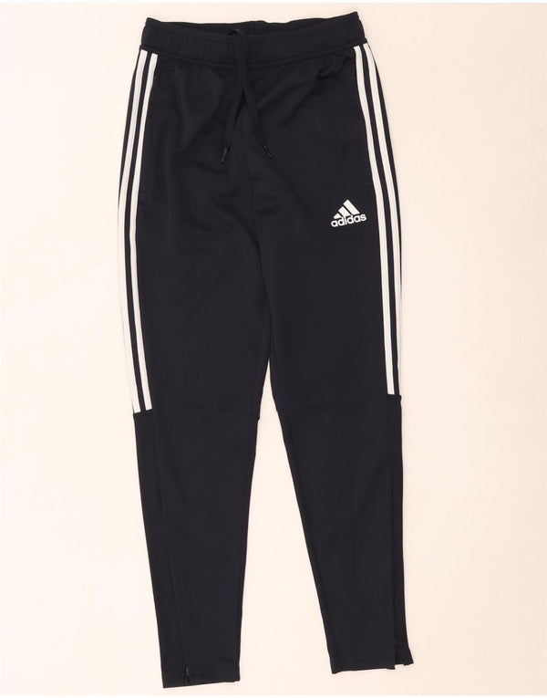 Adidas Pantalon de survêtement Aeroready pour femme UK 10 Small Bleu marine Polyester