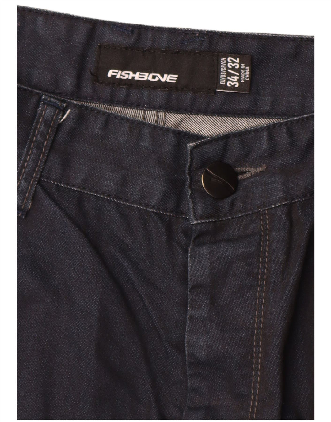 FISHBONE Jean droit homme W34 L30 bleu marine