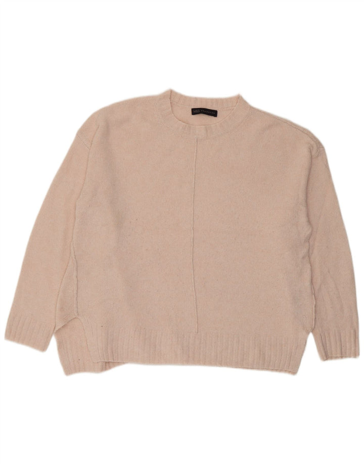 Marks & Spencer Pull surdimensionné à col rond pour femme UK 16 Large Rose