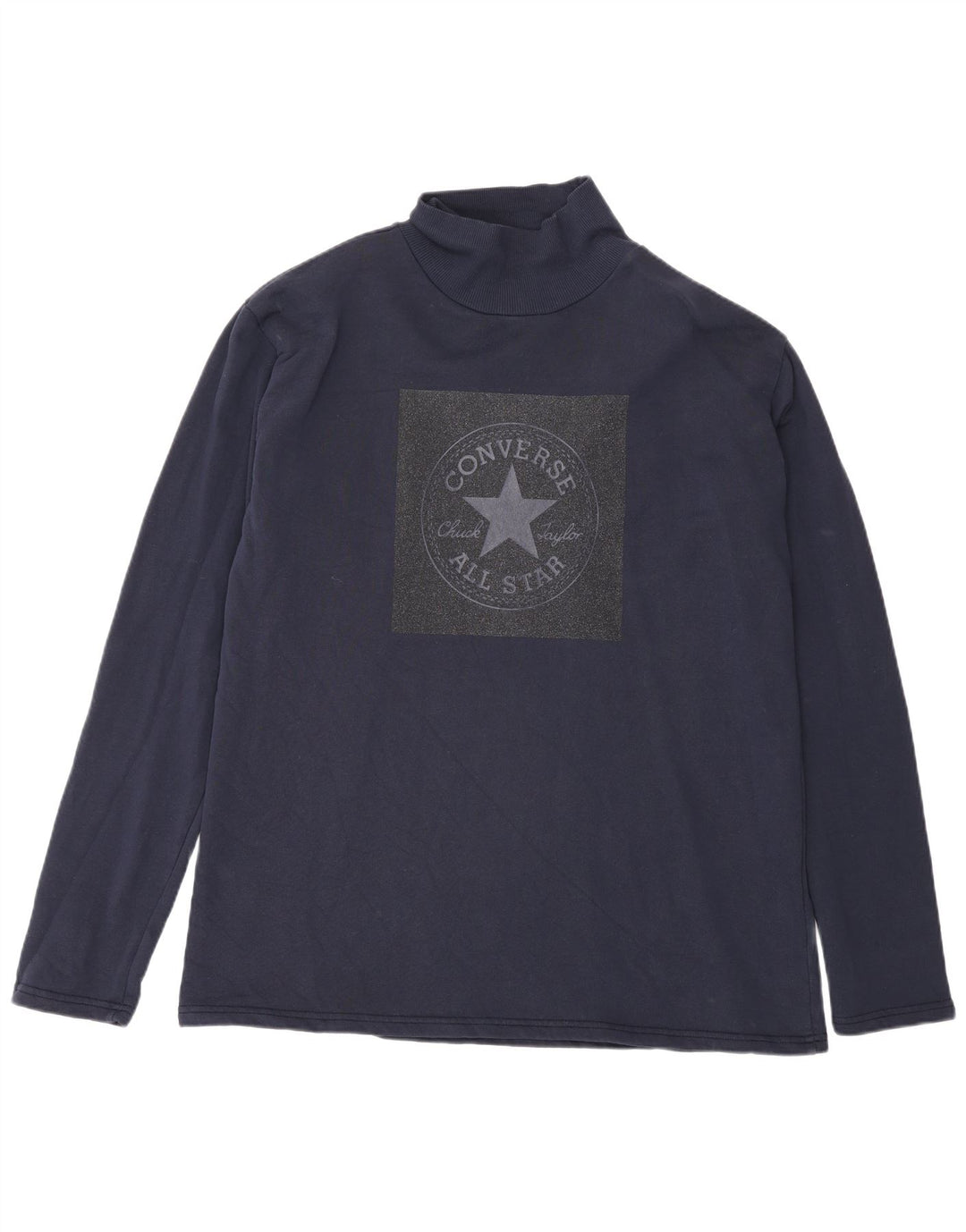 Converse Haut graphique à manches longues pour homme XL en coton bleu marine