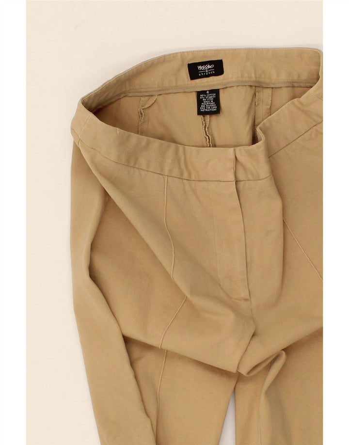 MOSSIMO Womens Bootcut Casual Trousers US 4 Small W27 L26 Beige Cotton Vintage Mossimo and Second-Hand Mossimo from Messina Hembry 