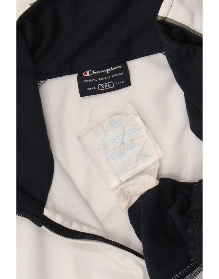 Champion Veste de survêtement coupe régulière pour homme 2XL Blanc Colorblock