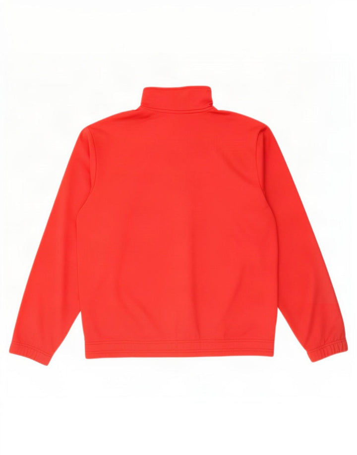 Asics Sweat-shirt col zippé garçon 13-14 ans Rouge Polyester