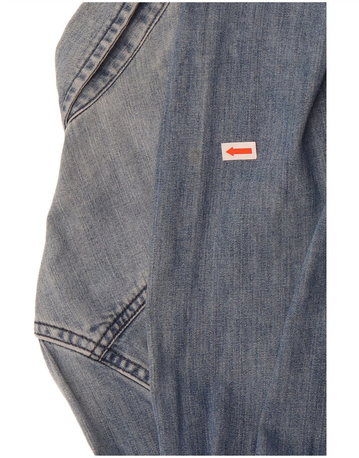 American Eagle Outfitters Chemise en jean pour femme UK 14 Bleu moyen