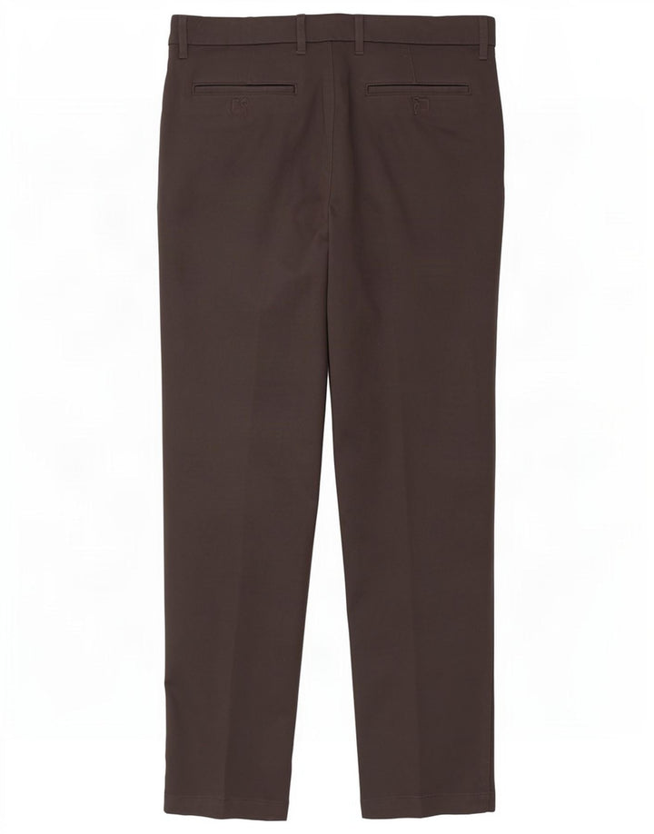 Marks & Spencer Pantalon Chino Slim Femme W34 L33 Gris Coton