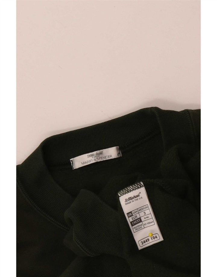 Marks & Spencer Sweat-Shirt Homme Kaki Moyen Coton