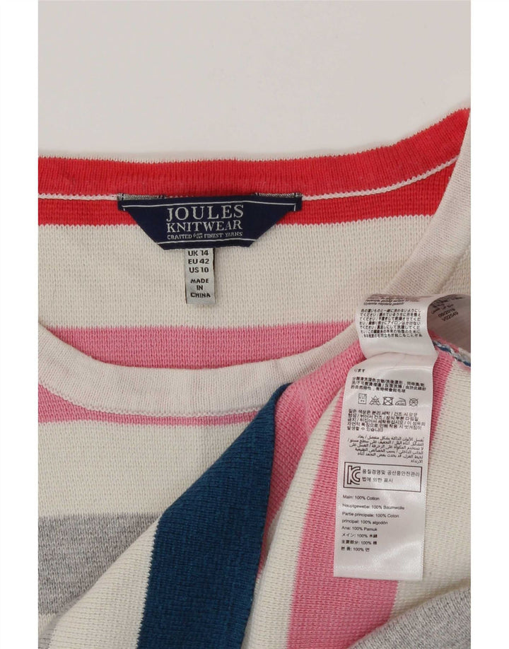 Joules Chemisier Top UK 44 Large Multicolore Rayé Femme