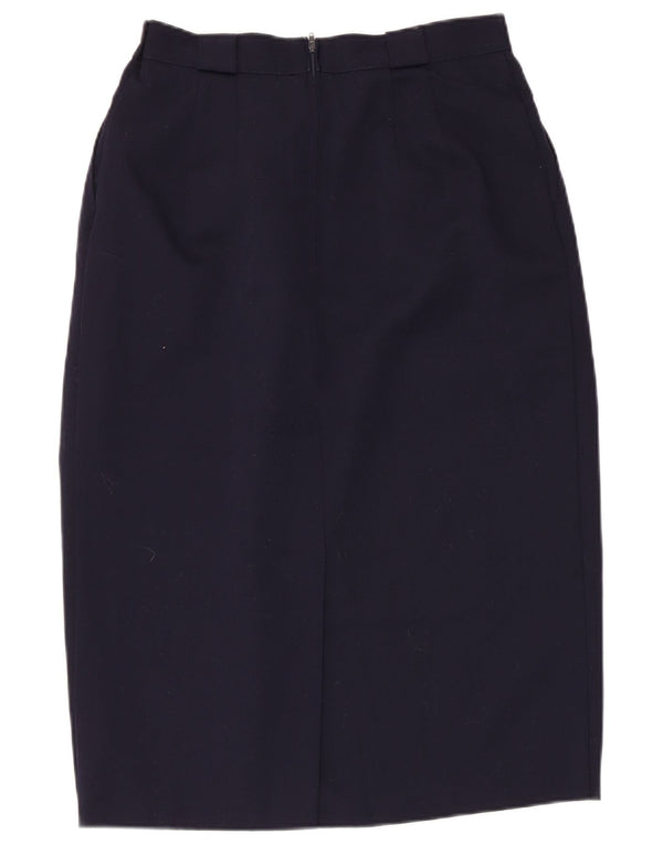 Marks & Spencer Jupe crayon taille haute pour femme IT 44 Medium W28 Bleu marine