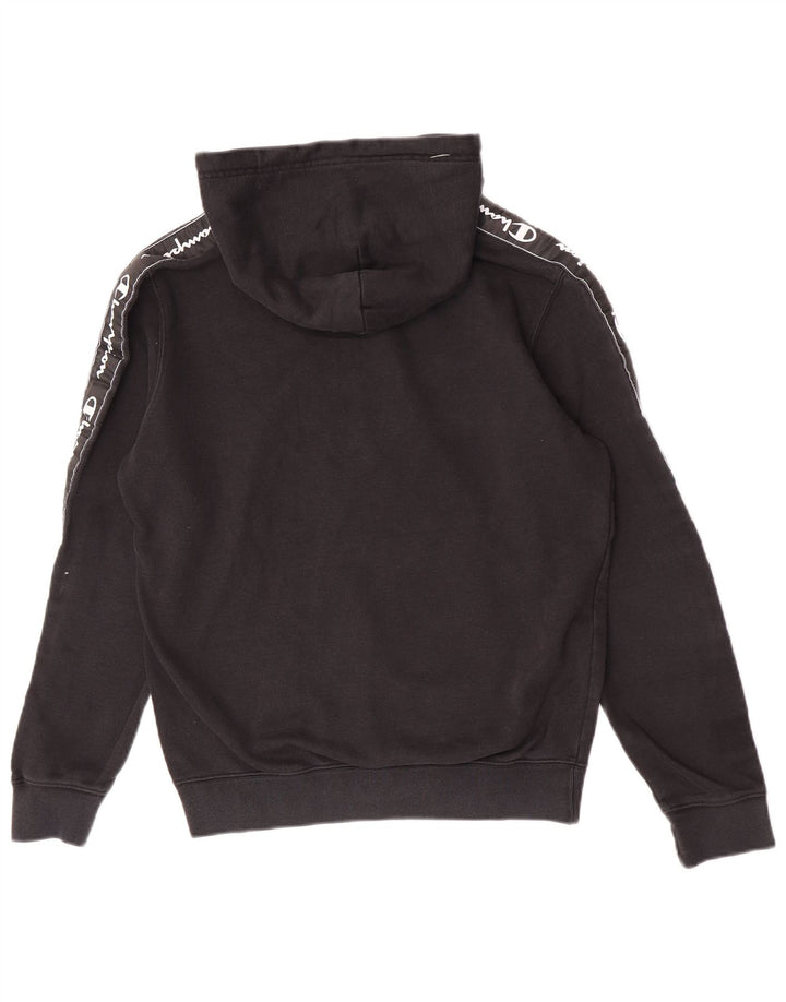 Champion Pull à Capuche Graphique Homme Noir Moyen Coton