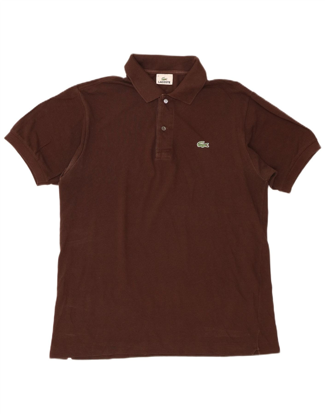 Lacoste Polo Homme Taille 4 Coton Marron Moyen