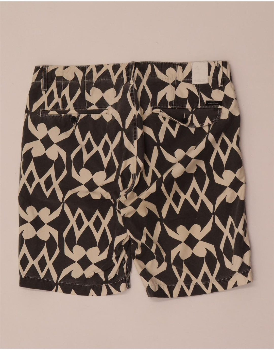 Scotch & Soda Short Chino W32 Homme Noir Moyen Géométrique