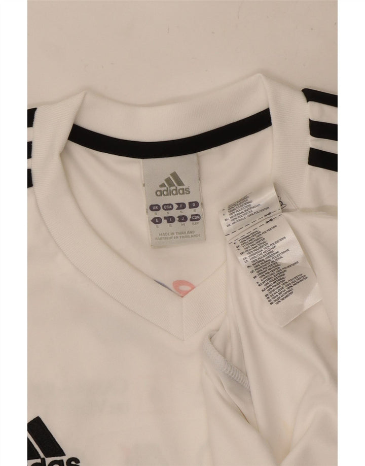 ADIDAS T-shirt Climalite Graphic pour hommes, petit, blanc, polyester