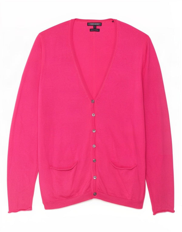 Tommy Hilfiger Pull Cardigan Femme UK 12 Coton Rose Moyen