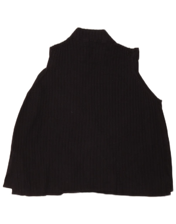 Marks & Spencer Haut court sans manches pour femme UK 20 2XL Noir Viscose