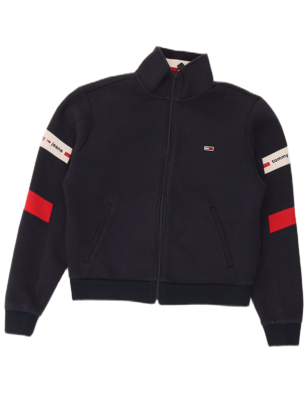 Tommy Hilfiger Veste de survêtement courte pour femme UK 10 Small Bleu marine