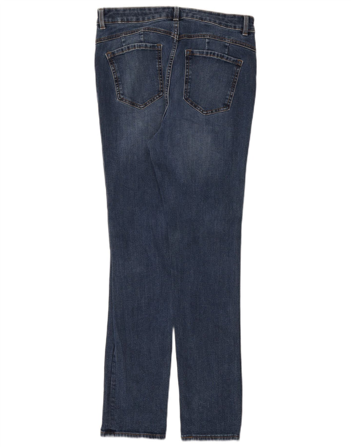 Marks & Spencer Jean slim régulier pour femme UK 12 Medium W30 L28 Bleu Coton