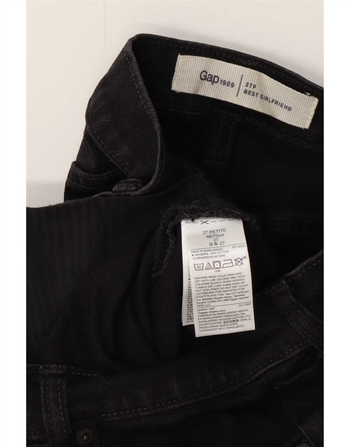 Gap Jean Court Girlfriend Femme W27 L23 Coton Noir