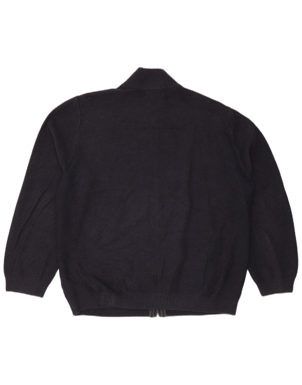 Marks & Spencer Cardigan pour homme en coton bleu marine 2XL