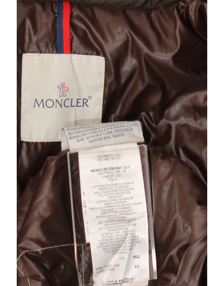 Moncler Veste matelassée garçon 11-12 ans Marron Polyester