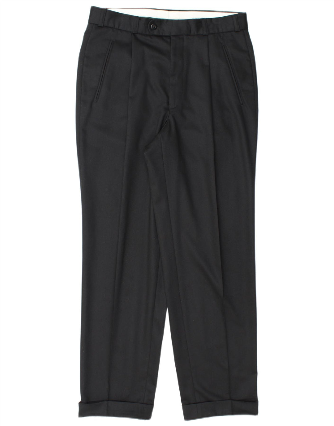 Canda Pantalon de costume pour homme EU 46 Small W30 L29 Noir Polyester