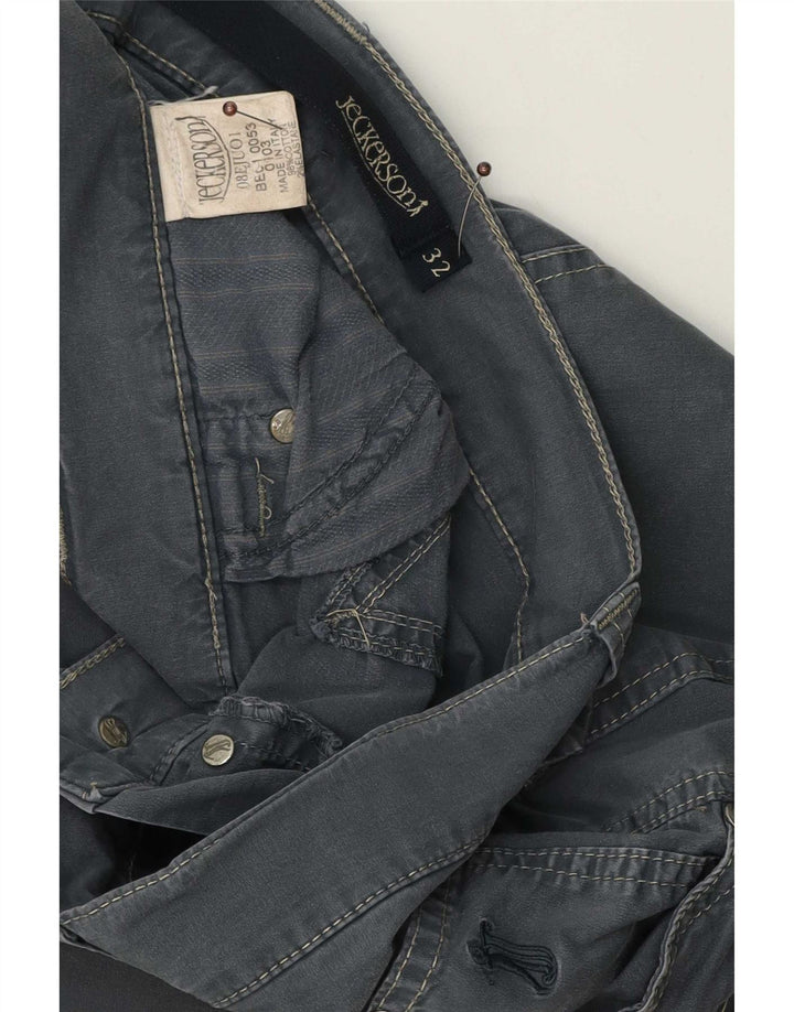 Jeckerson Short décontracté pour homme W32 en coton gris moyen
