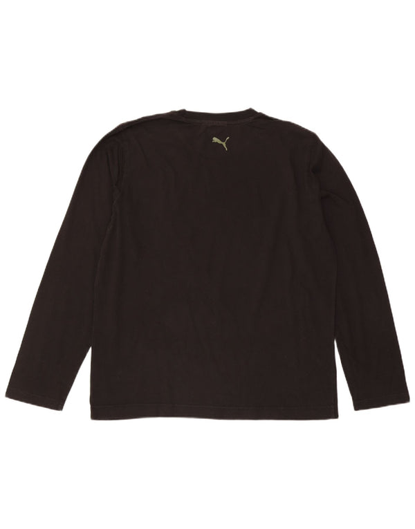 Puma Haut graphique à manches longues pour hommes, grand noir
