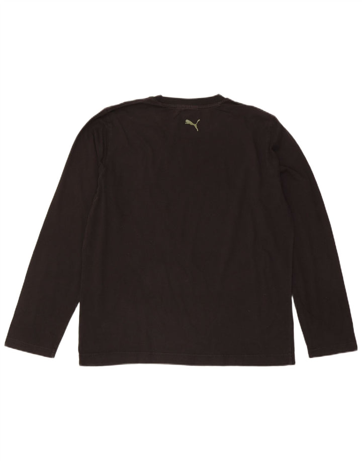Puma Haut graphique à manches longues pour hommes, grand noir